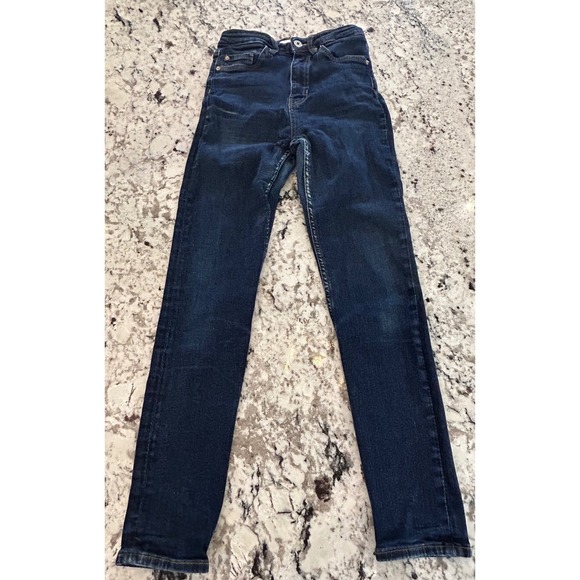 H&M Denim - H&M Dark Wash High‎ Waist Skinny Jeans Women's Size 6 Denim Casual distressed